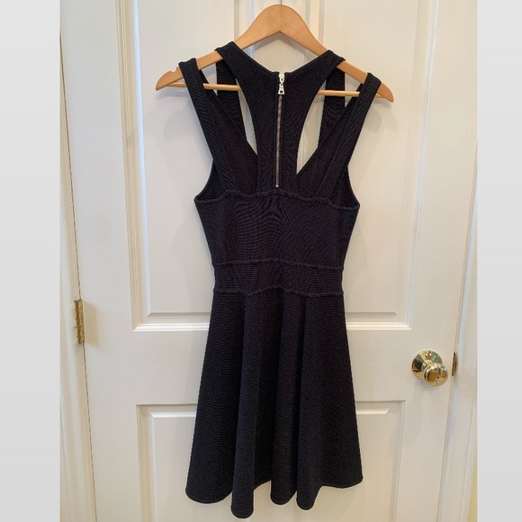 MILLY Black Racerback Cocktail Dress - Picture 2 of 3